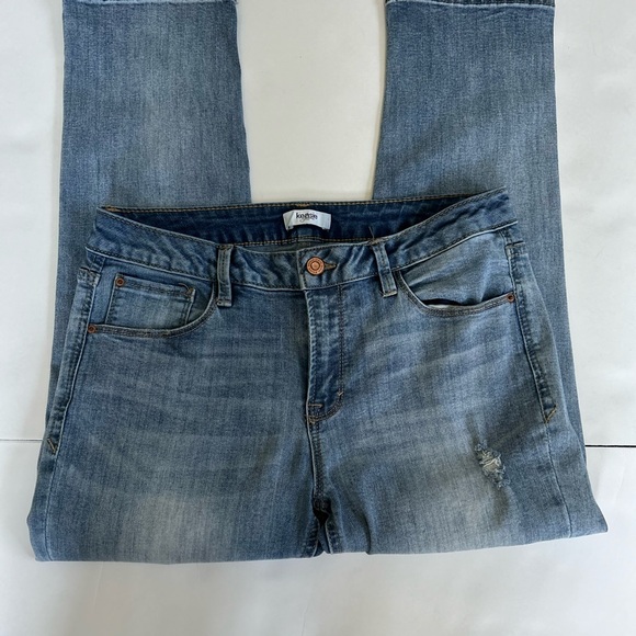 Kensie distressed cropped jeans, 8 - Picture 3 of 4